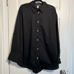 NWT H&M Oversized Cotton Shirt - Women’s
